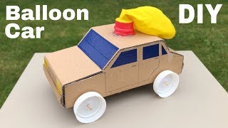 How to Make Amazing Balloon Powered Car  Air Car [upl. by Herrle]