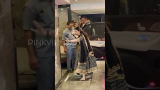 Karisma Kapoor ALMOST FELL While Arriving For Aadar Jains Roka 😱  shorts wedding bollywood [upl. by Isia]