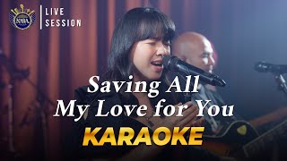 Saving all my love for you Karaoke  Original by Whitney Houston Cover by KABA Band ວົງ ກາບາ [upl. by Attem]