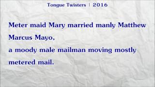 336  Meter maid Mary married manly Matthew Marcus Mayo [upl. by Enelez827]