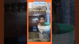 Bucket singer shorts shortsfeed kids viralvideo entertainment [upl. by Kendy632]