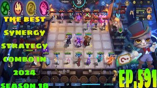 EP 591  ELEMENTALIST AND INFERNO FRIEND COMBO PLAY  BUSS SKILL 3  MLBB MAGIC CHESS  SEASON 18 [upl. by Yerbua]