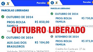 APLICATIVO BOLSA FAMÍLIA ATUALIZOU MÊS DE OUTUBRO PAGAMENTO LIBERADO COM VALE GÁS [upl. by Coffey]