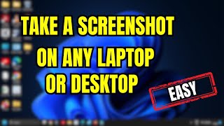 How To Take Screenshot in Laptop ANY LAPTOP OR DESKTOP [upl. by Farant]