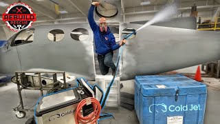 Dry Ice Blasting The Free Abandoned Airplane [upl. by Aisela769]