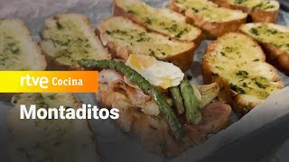 Receta para hacer montaditos como entrantes deliciosos  La Cocina de Adora  RTVE Cocina [upl. by Girhiny]