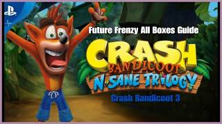 Crash Bandicoot 3  Future Frenzy All Boxes Guide [upl. by Queri36]