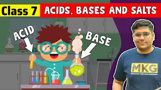 Acids Bases and Salts  Class 7 Science  class 7 science chapter 4 [upl. by Apilef]