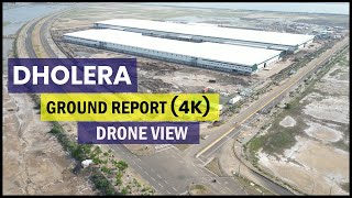 Dholera Latest Ground Report Drone view 4K dholerasmartcity [upl. by Atirat]