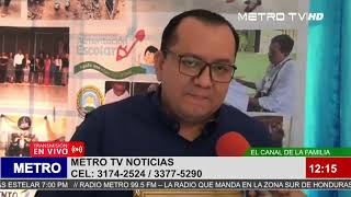 Gerente propietario de METRO TV recibe reconocimiento de dirección municipal educación de Choluteca [upl. by Anaoy]