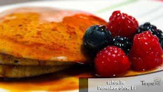 Verdammt lecker diese Pancakes 🥞  ohne Ei und in 5min zubereitet  Kochen kann so einfach sein [upl. by Labaw]