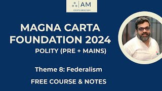 Theme 8 Federalism  Polity  Magna Carta Foundation [upl. by Sirama493]