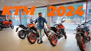 Newly Launched KTM 2024 Bikes  RC 390 200 125 Duke 390 250 125  Know Offers EMI amp DP [upl. by Renat]