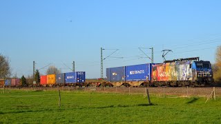 Zugverkehr auf der Rheintalbahn  Buntes in Niederschopfheim [upl. by Ariamo211]