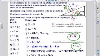 17 Planul înclinat PROBLEME cl 7 [upl. by Naujej]