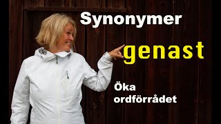 Lär dig svenska  Synonymer 1  Genast  71 undertexter [upl. by Soulier]