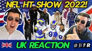 SUPER BOWL NFL 2022 Half Time Show  DRE EMINEM SNOOP LAMAL MARYJBLIGE 50CENT BRITS REACTION [upl. by Ennirac536]