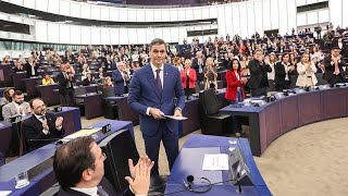 Le Premier ministre espagnol sen prend à la droite lors dun débat houleux au Parlement européen [upl. by Lynette]