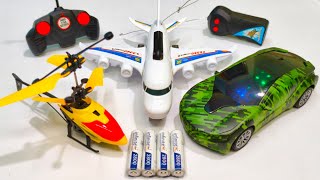 Radio Control Airbus A380 and Remote Control Racing Rc Car Unboxing helicopter aeroplane jahaj z [upl. by Hsiekal]