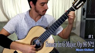 Sonata In G Major Op 96 NÂ°2  Mauro Giuliani Eduardo Cipriano 1 [upl. by Geraldina]