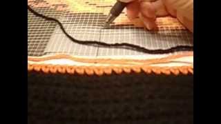 How to crochet with an Afghan Chart [upl. by Kelli]