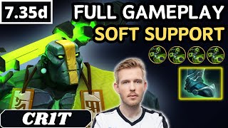 11000 AVG MMR  Cr1t EARTH SPIRIT Soft Support Gameplay  Dota 2 Full Match Gameplay [upl. by Tews566]