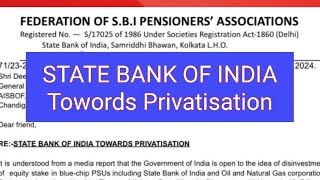 SBI Towords Privatisation [upl. by Fen]