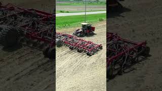 620 HP tractor amp 80 foot seedhawk vaderstad seeding in canada farming [upl. by Airamesor200]