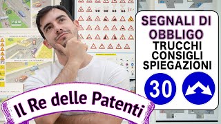 SEGNALI DI OBBLIGO  IL RE DELLE PATENTI  PATENTE B  ESAME DI TEORIA [upl. by Gulick]