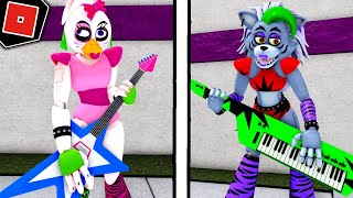 How to become GLAMROCK CHICA and ROXANNE WOLF in FREDBEARS MEGA ROLEPLAY  Roblox [upl. by Margalit915]