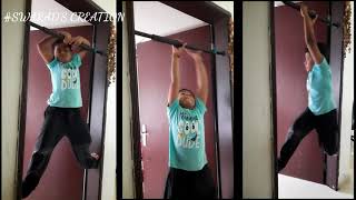 PULLUP BAR  STRAIGHT TRAINING  FUN AND EXERCISE AT HOME [upl. by Ahsyat]