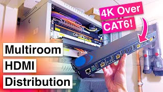 Installing a Complete Multiroom HDMI Distribution System  OREI UHD48EX230K [upl. by Burhans901]