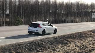 Volvo V40 Carbon Edition Polestar Exhaust [upl. by Aliac]