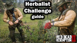 Herbalist Challenge Guide  All plants location and Tips to complete them  Rede Dead redemption 2 [upl. by Kaltman448]