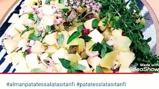 Alman Usulu Patates Salatası Tarifi Kartoffelsalat [upl. by Sucramad]