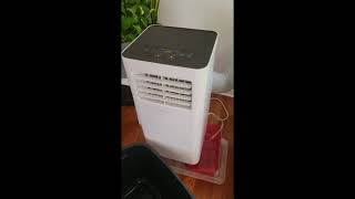 Review SereneLife Compact Freestanding Portable Air Conditioner  10000 BTU Indoor Free Standing AC [upl. by Alor]