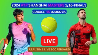 Novak Djokovic Vs Flavio Cobolli LIVE Score UPDATE Today Tennis 2024 ATP Shanghai Masters 116Final [upl. by Nolak]