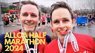 I ran the Alloa half marathon  Scotlands best half marathon [upl. by Doehne]