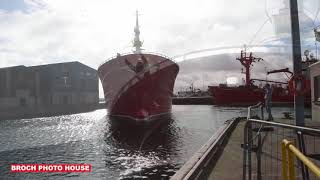 Christina S Entering Fraserburgh Harbour 22nd September 2018 [upl. by Eelak]