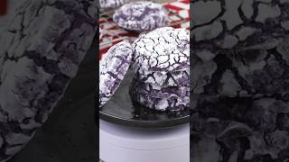 A delicious ube twist on classic crinkle cookies ubecrinkles purpleyam cookies shorts [upl. by Naihs]