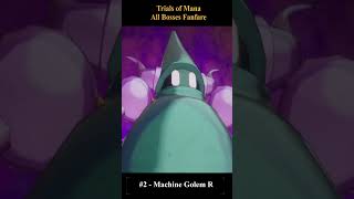 Trials of Mana All Bosses Fanfare  1 and 2 [upl. by Norene]