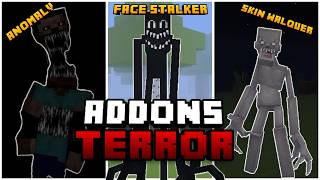 Los MEJORES Addons de TERROR para Minecraft Bedrock 121 [upl. by Noterb]