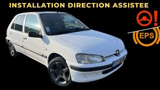 Installation de direction assistée sur Peugeot 106 saxo 205 [upl. by Hump]