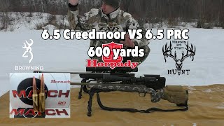 65 CREEDMOOR VS 65 PRC 600 YARDS [upl. by Drhacir]