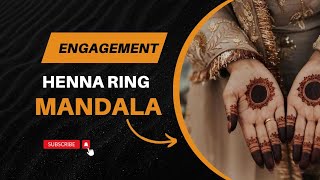 Easy And Beautiful Engagement Ring Mandala Design  Latest Henna Design  Yashifa Henna mehndi [upl. by Snoddy]