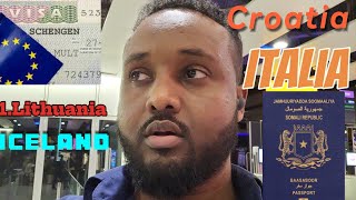 Wadanka ugu fudud ee schengen visa siya psprt Somalia 🇦🇽🇮🇹 [upl. by Hajin]