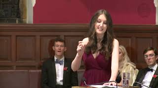 Amy Gregg  Social Justice Debate  Proposition 18  Oxford Union [upl. by Aipotu]