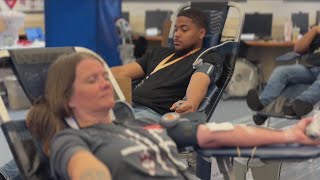 We are a team Kastner Intermediate hosts blood drive for staff battling cancer [upl. by Nanyt552]