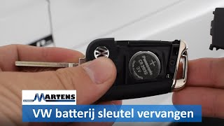 Zo vervang je de batterij van jouw Volkswagen sleutel [upl. by Bbor]