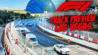 F1 VEGAS FULL TRACK Walking Tour 3 WEEKS OUT FROM RACE DAY [upl. by Cohette]